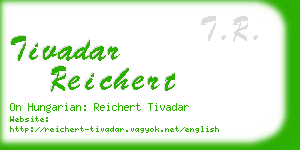 tivadar reichert business card